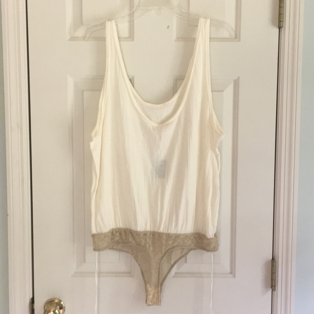 NWT Free People Sydney Tank Bodysuit White ivory - Picture 11 of 12